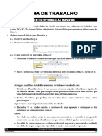 Fórmulas básicas no MS Excel: operações, referências e tabuadas