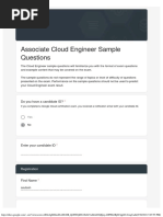 Associate Cloud Engineer Sample Questions