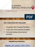 Teks Akademik Proposal Penelitian