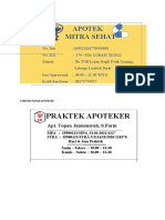 Contoh Papan Apotek & Apoteker