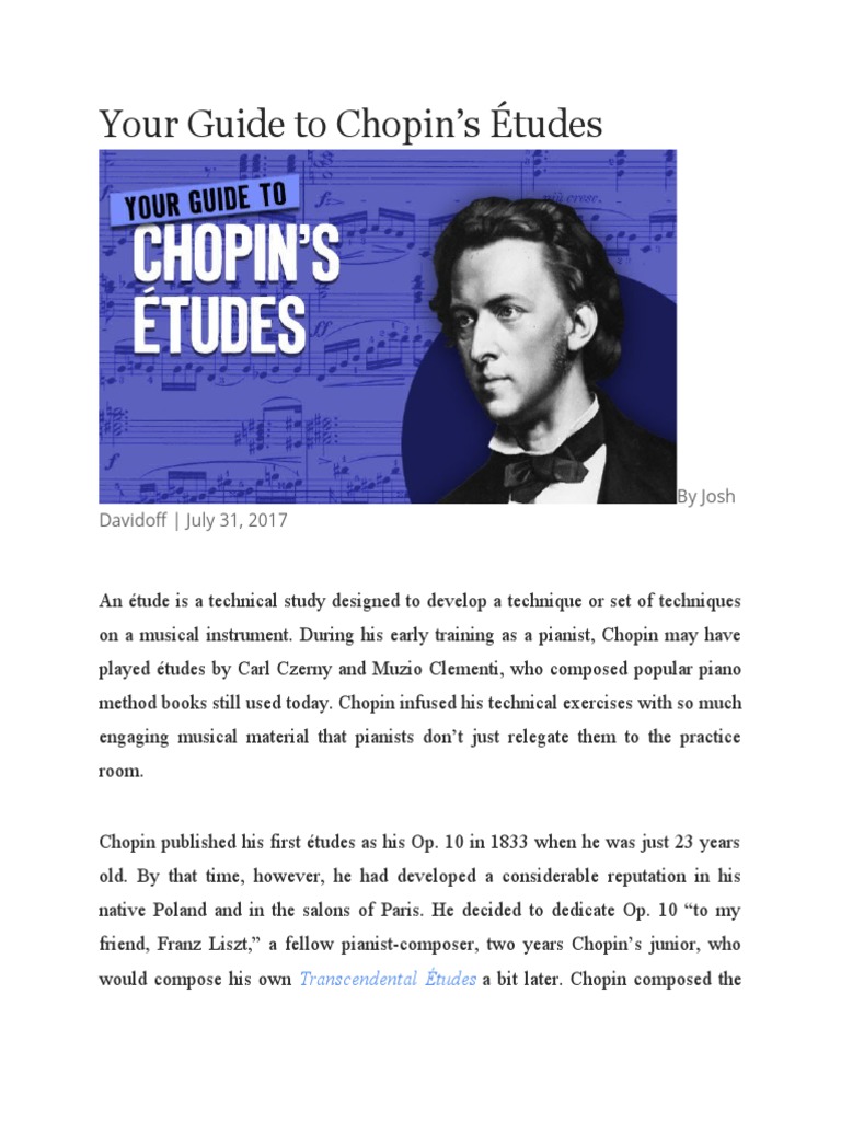 Frederic Chopin Compositions Ranked