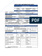 01 Applicant Information Sheet