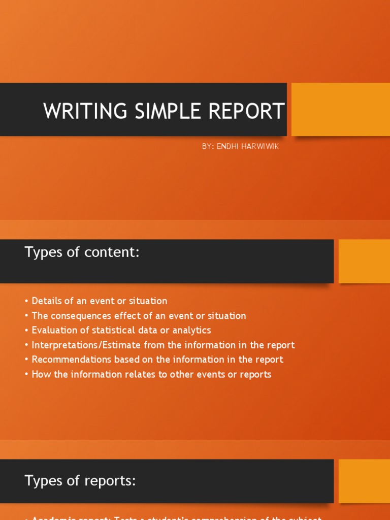 A Guide to Writing Effective Reports Key Elements, Structure, and Best