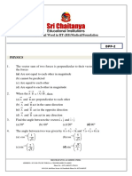 IIT-JEE/Medical Foundation Physics Dot Product Questions