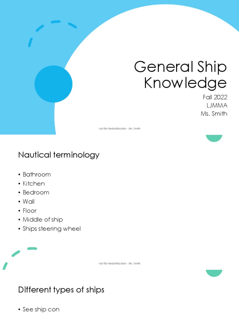 Essential Ship Knowledge Overview | PDF | Containerization | Ships