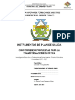 Instrumentos - Plan de Salida 4° 2023 PDF