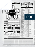 Ficha Ordem Paranormal Pronta