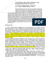 Issue 11-Nonlinear Finite Element Model For Light Frame Stud Walls PDF