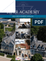 Blair Academy 2022-2023 Course Catalog