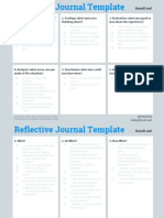 Reflective Practice Templates PDF