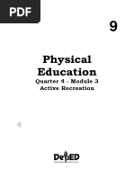 Physical Education: Quarter 4 - Module 3 Active Recreation