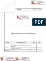 Instructivo Estandar Base de Datos