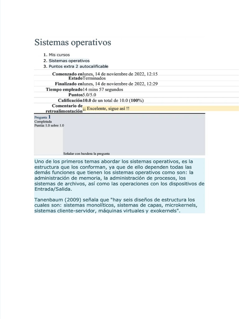 Estructuras de Sistemas Operativos | PDF | Kernel (sistema operativo ...