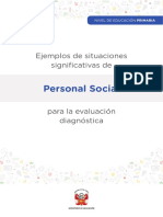 Ejemplos de Situaciones Significativas de Personal Social Para La Evaluación Diagnóstica