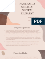 Pancasila Sebagai Sistem Filsafat: Handika Duwi Purnomo Ditto Saepoel Rachman