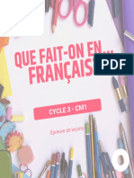 CM1 Français Et Maths