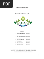 (Group 3) TYPES OF TRANSLATION
