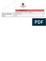 Formación para la vida y el trabajo 3° año