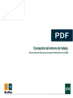 Concepción del entorno de trabajo. Guía de criterios de diseño para los espacios administrativos de la UNED
