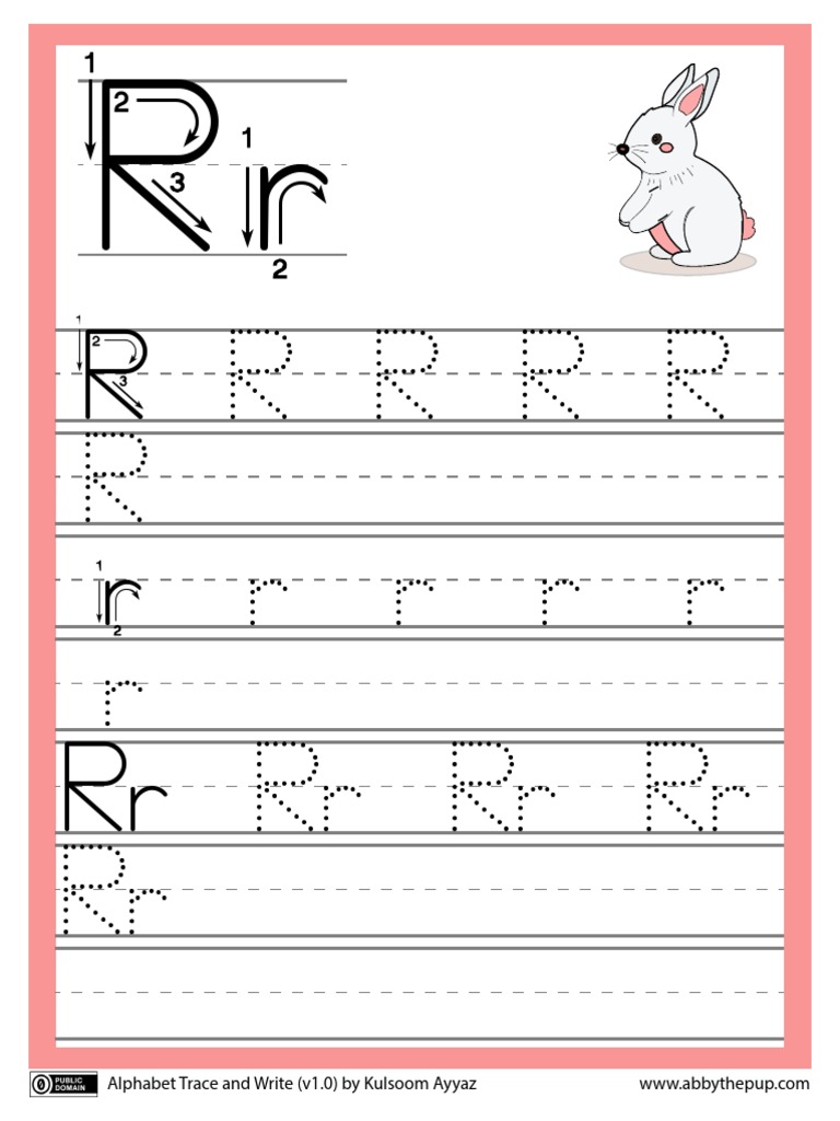 Trace Letter R | PDF