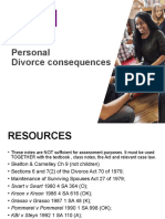 SU 9 Divorce Consequences - Personal