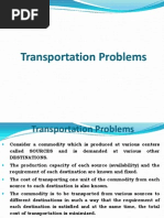 Transportation Problems 5