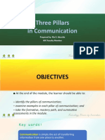 MODULE 1 S2 - Three Pillars of Communication PDF