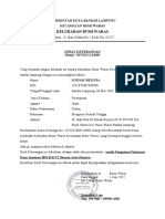 Surat Keterangan Kerja