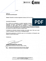 Carta Sobre Evaluacion Con Caracter Diagnostico Formativa