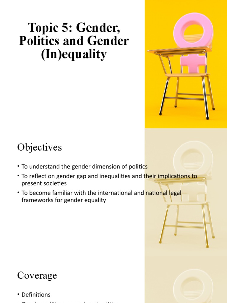 Gender Politics and Inequality Overview | PDF | Gender Studies | Gender ...