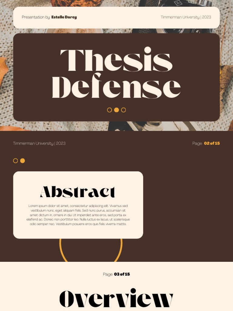 Thesis Defense Template From Canva | PDF