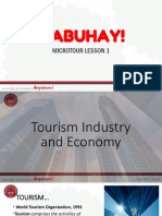 MICROTOURISM Lesson 1 Tourism Industry and Economy 1