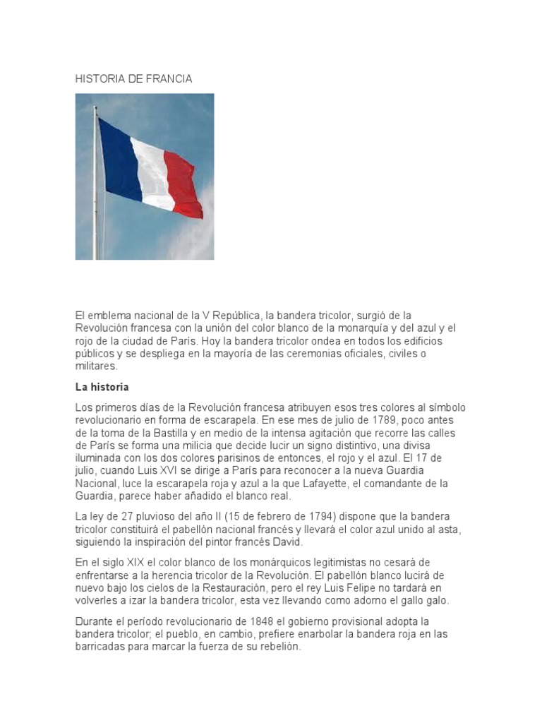 Historia de Francia | PDF | revolución Francesa | Los símbolos