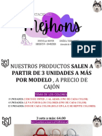 Productos salen a partir de 3 unidades