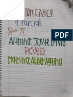Educación Cívica IV Parcial - Josué Rovelo 11mo PDF
