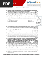 Cylinder Cone and Sphere - Important Qs - Surface Area and Volume - WQ - 02 F - PDF