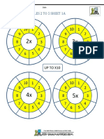 Circle Times Tables 2 To 5 1a