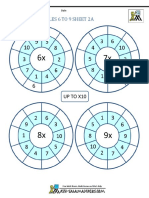 Circle Times Tables 6 To 9 2a