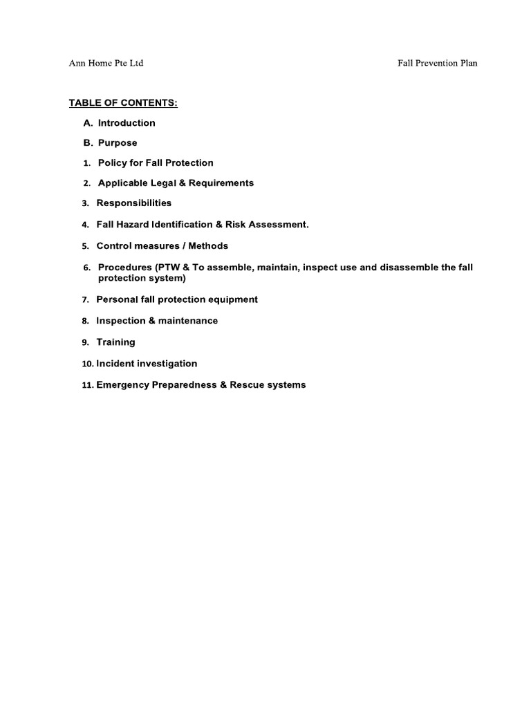 Fall Prevention | PDF