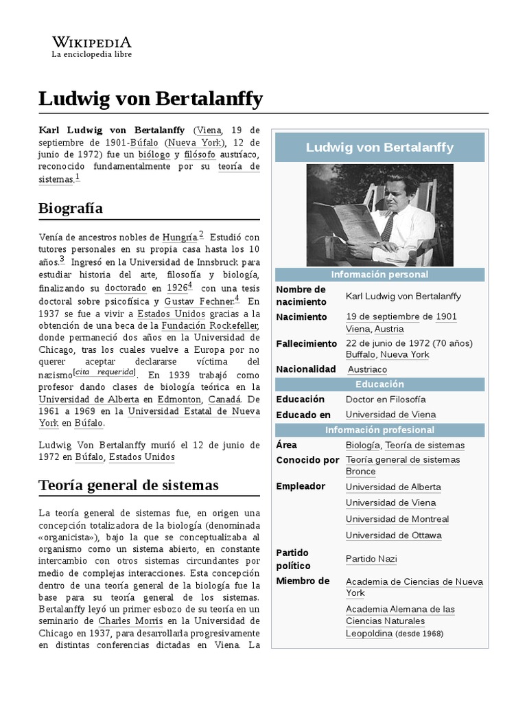 Ludwig Von Bertalanffy Pdf Science