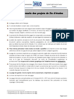 Aspects Formels Des Projets de Fin D'études