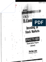 Bcom (Hons. - Prog.) Investing in Stock Markets Sem 5