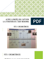 Literatura de L'edat Moderna - Unitat 5