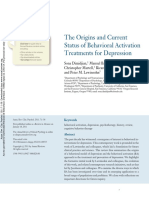 The Origins and Current Status of Behavioral Activation Treatments For Depression