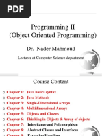 Programming II (Object Oriented Programming) : Dr. Nader Mahmoud