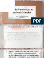 Model Pembelajaran Berbasis Masalah