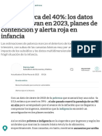 Pobreza Cerca Del 40% - Los Datos Que Se Agravan en 2023, Planes de Contención y Alerta Roja en Infancia - El Cronista