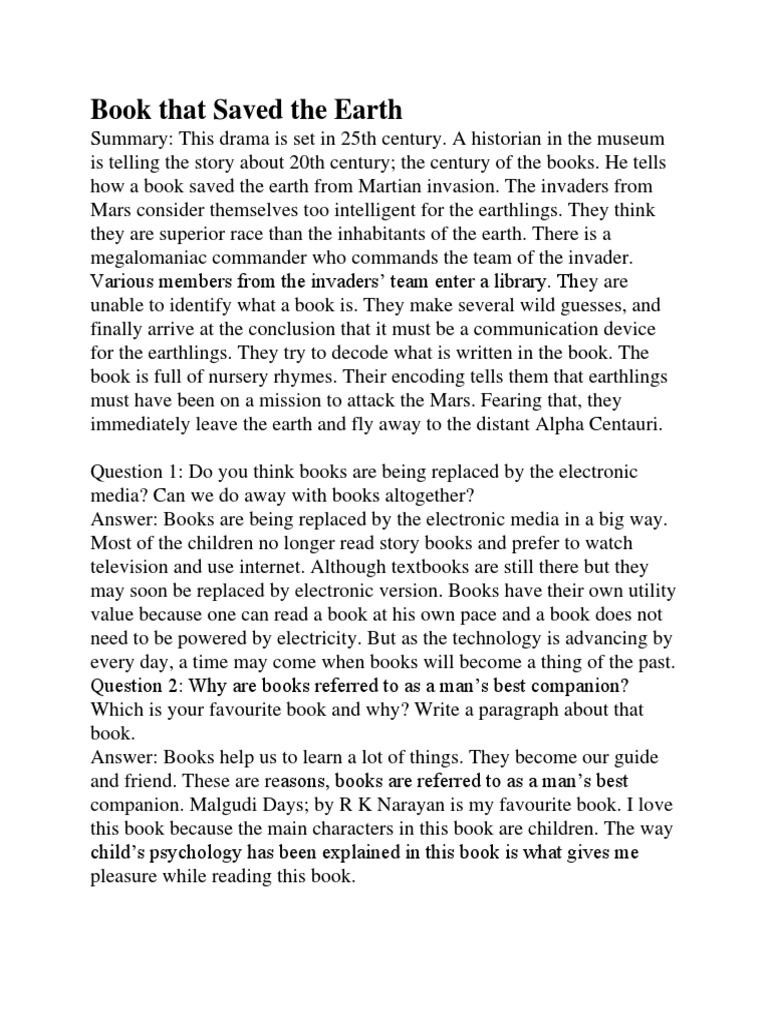 C10LFWFCh9 The Book That Saved The Earth PDF PDF