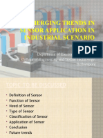 Emerging Trends in Sensor Application in Industrial Scenario