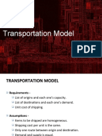 Transportation Modeling - NWM & LCM